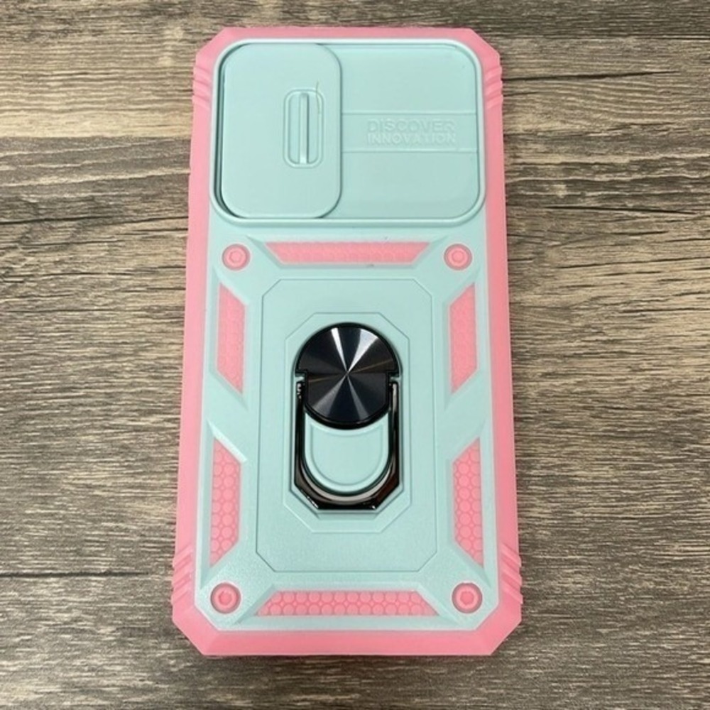Samsung Galaxy S23 Plus Case Rugged Pink Mint Green Camera‎ Cover Ring Stand - Picture 2 of 8